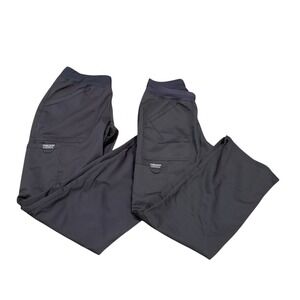 BUNDLE: Cherokee Petite XS Charcoal Scrub Pants WW110P, Two Pairs In Bundle